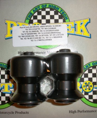 Pro-tek Swing Arm Spool Slider Kawasaki 2013 2014 2015 Ninja ZX6R ZX-6R Black SAS-20K