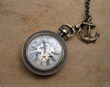 Vintage Luxury mechanical pocket watch, necklace, accessories, gift MP-1