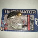 Terminator T-1 Titanium Spinnerbait, New Old Stock, 1/2 oz Silver Shiner T1214ttb