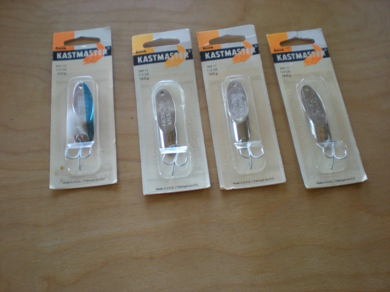 4 Acme Kastmaster Spoon Lot, 1/2 Oz. Trout,Steelhead,Trout,Salmon