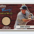 2004 Bowman Heritage John Olerud Threads o Greatness TG-JO Game Used Bat