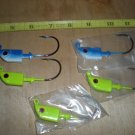 5 Bass Assassin Lead Jig Heads,1.4 oz,for Plastic Swimbaits,Sluggos, New