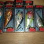 5 Rapala Clackin' Rap CNR-8,Assorted colors, 3-1/8", 7/8 oz, New
