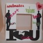 White - I Love You Groom - My 2 Dads - Crafty Hand Painted Picture Frame for Kids (8 in x 8 in)