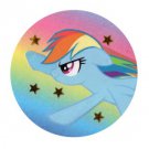 Badge or Magnet: Rainbow Dash with stars  (YOU CHOOSE)
