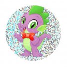 Badge or Magnet: Spike on holo (YOU CHOOSE)