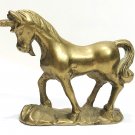 Vintage brass unicorn figure statue 2.25" tall