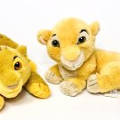 Disney The Lion King original baby Simba and Nala plush 90's clean and cute!