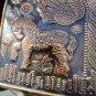 Vintage brass fouker wall art