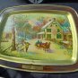 Currer&ives-"American homestead winter" metal tray