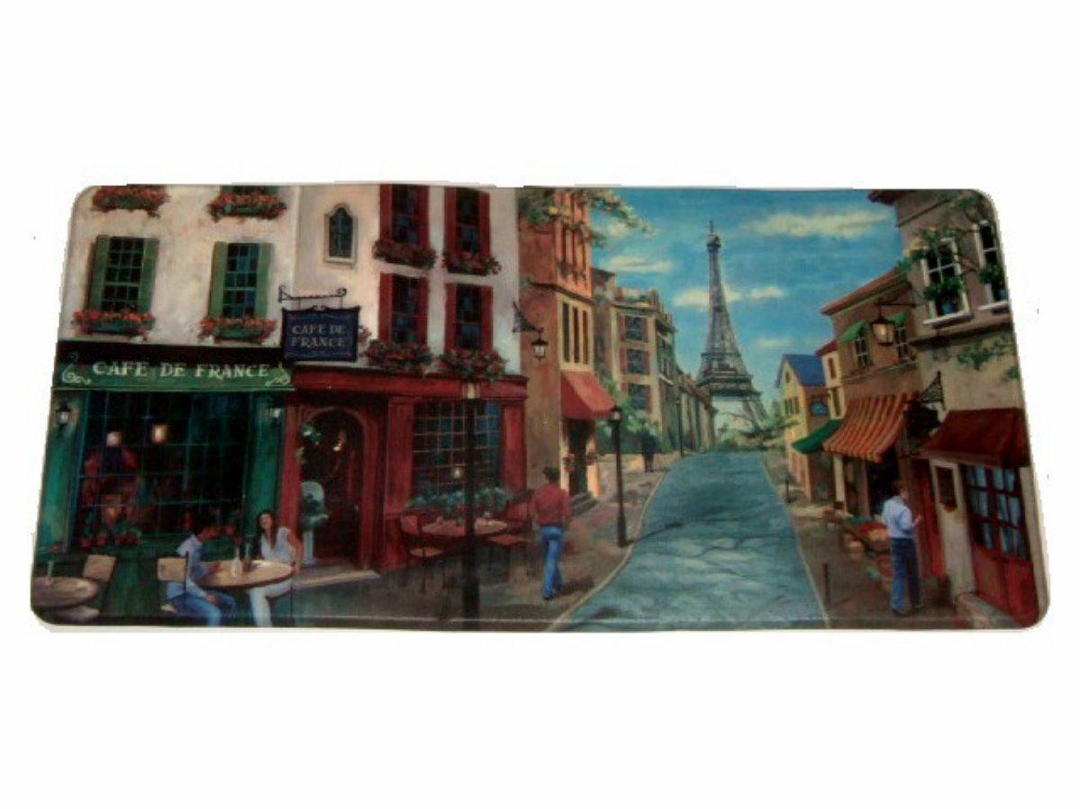 Paris Cafe Eiffel Tower Kitchen Rug Runner Comfort Mat