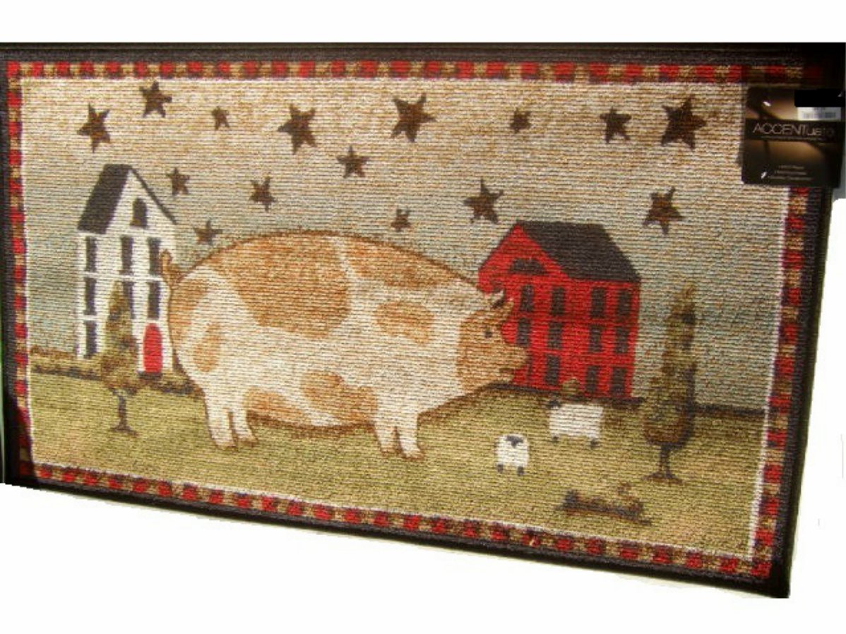 Country Americana Large Decorative Area Rug