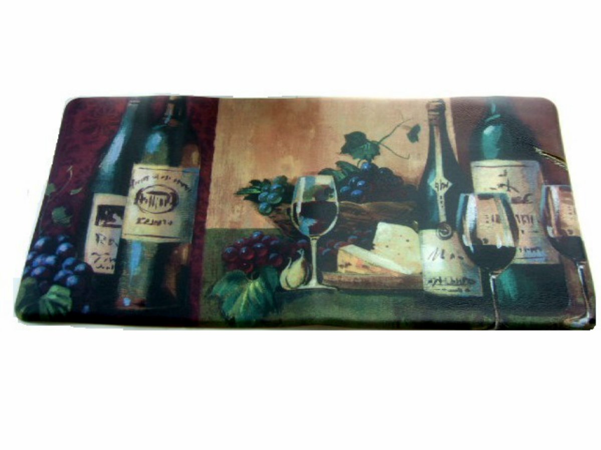 Tuscan Wine Grapes Deluxe Chef Mat Kitchen Rug