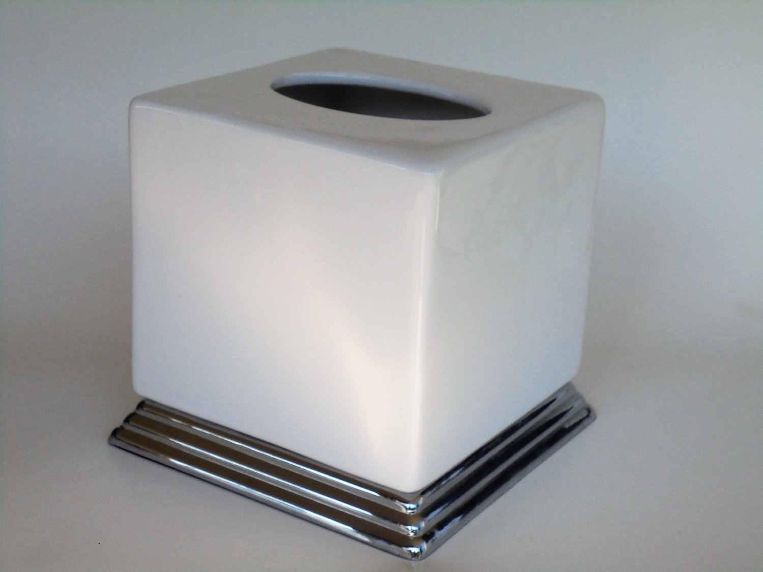 Springs White Tissue Box Cover Ceramic Palace Clics