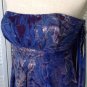 NEW NICOLE MILLER Blue/Purple Strapless Party Cocktail Dress (Size 6) MSRP $365