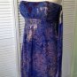 NEW NICOLE MILLER Blue/Purple Strapless Party Cocktail Dress (Size 6) MSRP $365