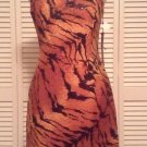 NEW CARMEN MARC VALVO Tiger Print/Embellished Dress (Size 6) - MSRP $475.00!