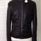 NEW Authentic ROBERTO CAVALLI Men's Whipstitch Black Leather Jacket-MSRP $1,950