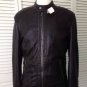 NEW Authentic ROBERTO CAVALLI Men's Whipstitch Black Leather Jacket-MSRP $1,950