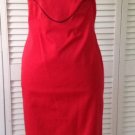 NEW Alexander McQueen Cherry/Black Piping Dress (Size 8) - MSRP $750.00!