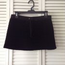 NEW Haute Hippie Black Velour Mini Skirt Draw String (Size S) - MSRP $395.00!