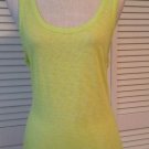 NEW rag & bone Bright Yellow Tank Top Hand Made Peru (Size Large ) - MSRP $80.00