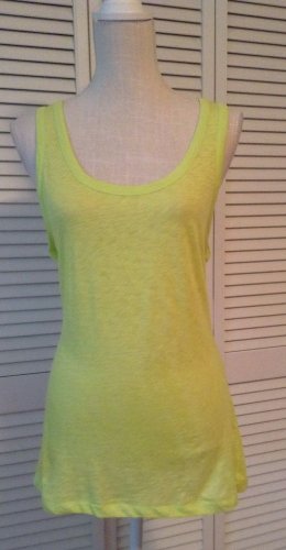 NEW rag & bone Bright Yellow Tank Top Hand Made Peru (Size Large ) - MSRP $80.00