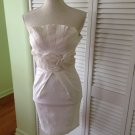 NEW Ariella White Roses Strapless Special Occassion Dress (Size S) - MSRP $129!