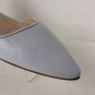 NEW MANOLO BLAHNIK Soussaba Leather d'Orsay Pointed Toe Flat in White (Size 38)