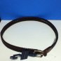 NEW Tommy Hilfiger Men's Brown Weave Gold Buckle Hardware Belt (Size 32)