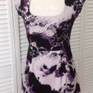 NEW French Connection Electric Thunder Stone/Black/Purple Dress (Size 2)