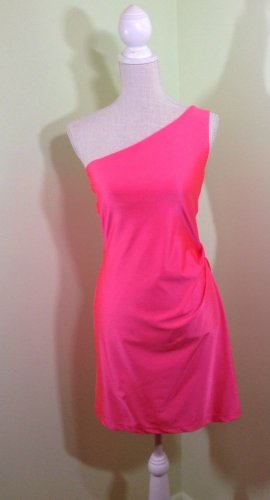 NEW Amy Matto One Shoulder Hot Pink/Coral Dress (Size Xsmall)