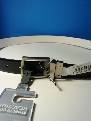NEW Kenneth Cole Reaction Black/White Men's Reversible Belt (Size 36)