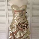 NEW JOVANI/BEYOND Gold Strapless Sequin Mini Dress - MSRP $298.00!