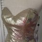 NEW JOVANI/BEYOND Gold Strapless Sequin Mini Dress - MSRP $298.00!