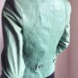 NEW Authentic RACHEL ZOE Green Celia Dual Closure Leather Jacket (Size 4) - $795