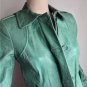 NEW Authentic RACHEL ZOE Green Celia Dual Closure Leather Jacket (Size 4) - $795