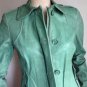 NEW Authentic RACHEL ZOE Green Celia Dual Closure Leather Jacket (Size 4) - $795