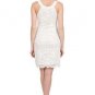 NEW SUE WONG Short Applique Dress in White (Size 10)