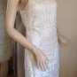 NEW SUE WONG Short Applique Dress in White (Size 10)
