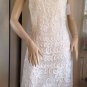 NEW SUE WONG Short Applique Dress in White (Size 10)