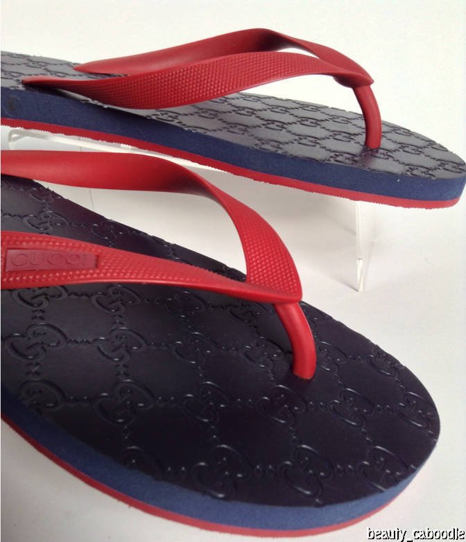light blue gucci thong sandals