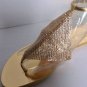 NEW GIUSEPPE ZANOTTI Crystal-Paneled Metallic Leather Sandals (Size 41) - $1,075