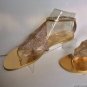 NEW GIUSEPPE ZANOTTI Crystal-Paneled Metallic Leather Sandals (Size 41) - $1,075