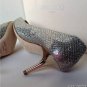 NEW JIMMY CHOO Aza Gold Lame Glitter Fabric Pointy Toe Pumbs (Size 36 & 36.5)