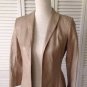 NEW Authentic PAUW AMSTERDAM Lambskin Beige Leather Jacket (Size 1)-MSRP $1,795