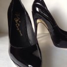 NEW Authentic Alice + Olivia Black Patent Leather Platform Pumps (Size 39.5)