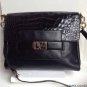 NEW Authentic DIANE VON FURSTENBERG Black Leather Crossbody Handbag - MSRP $595
