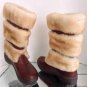 NEW Authentic UGG AUSTRALIA Lilyan Mahogany Leather Waterproof Boots (Size 7)