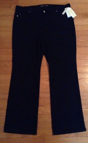 NWT Michael Kors Black Twill  5 Pocket Jeans (Size 20) Retails $120.00